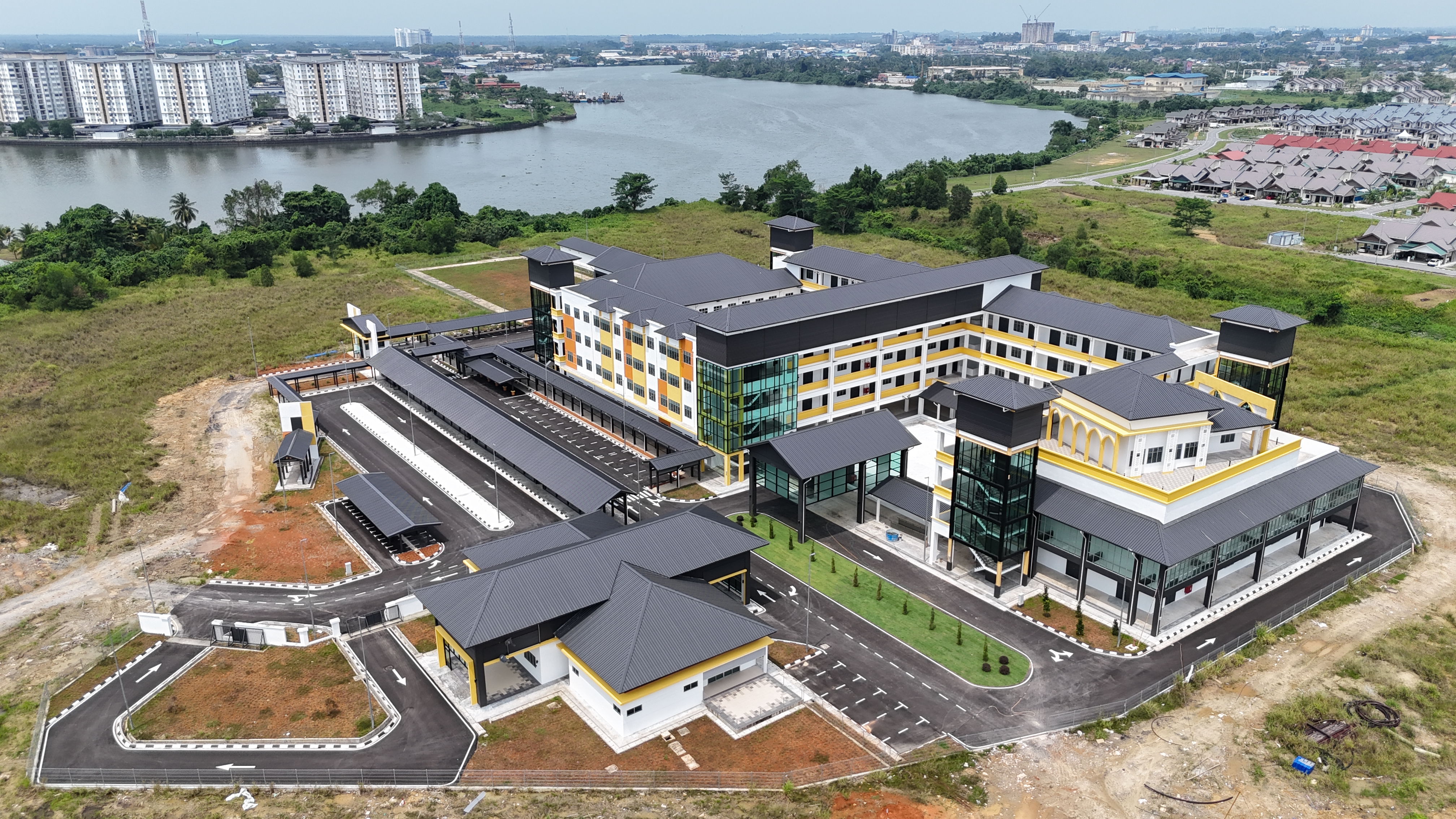 Sekolah Kebangsaan Pulo aerial view